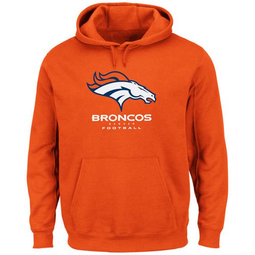 Denver Broncos Orange Critical Victory Pullover Hoodie